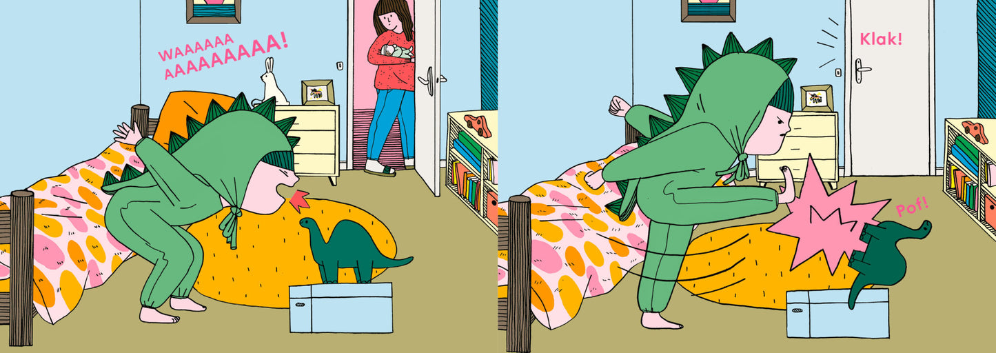 mijn zusje is een diplodocus