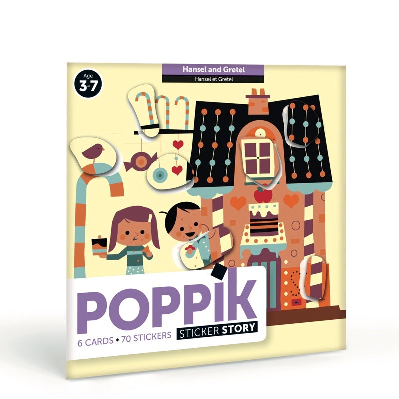 Hans en Grietje stickerkaarten Poppik
