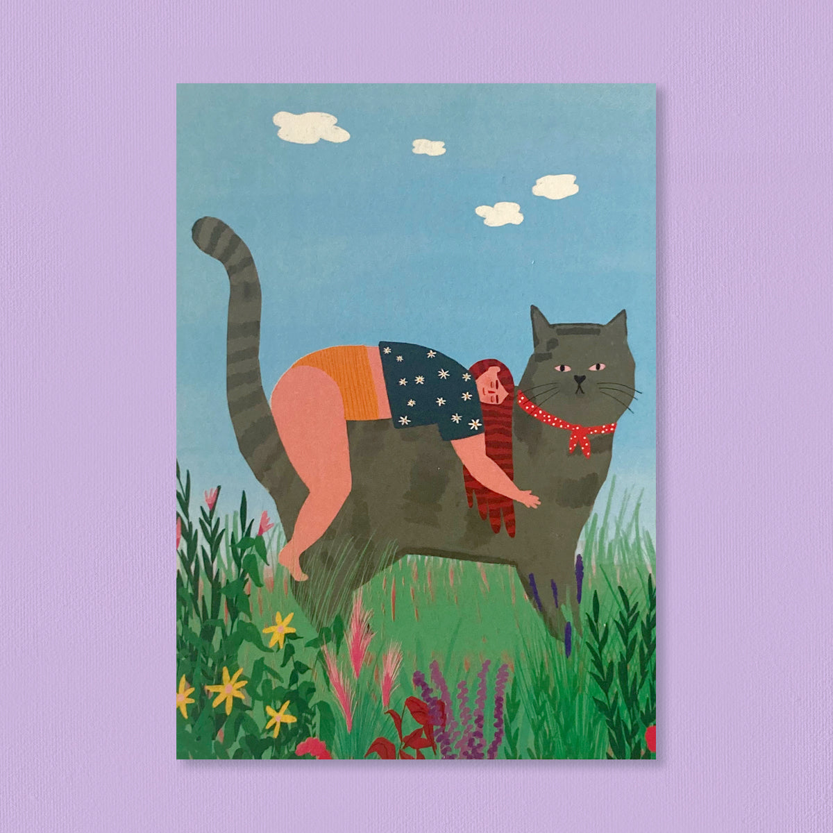 A6 'Droom kat' postkaart