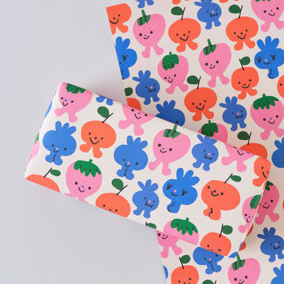 Wrap 'verjaardag fruitjes' inpakpapier